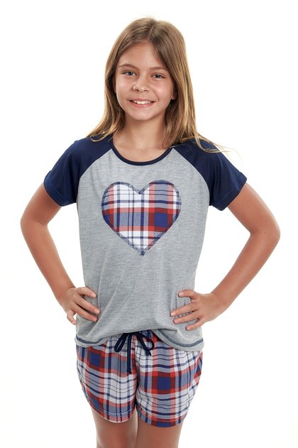 pijama de menina xadrez feminino infantil xadrez vermelho 3