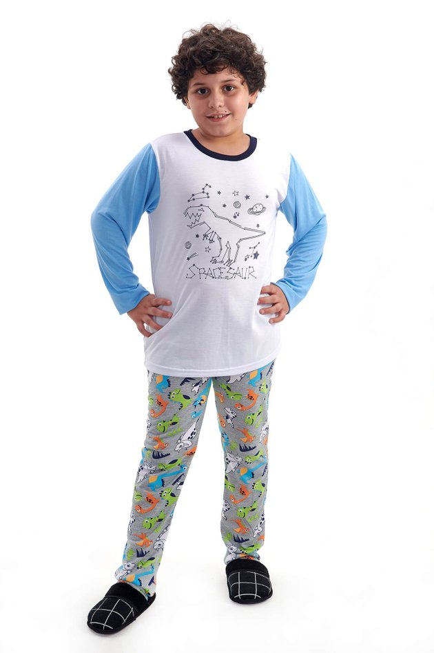 pijama de dinossauros infantil masculino menino brilha no escuro mania pijamas 2
