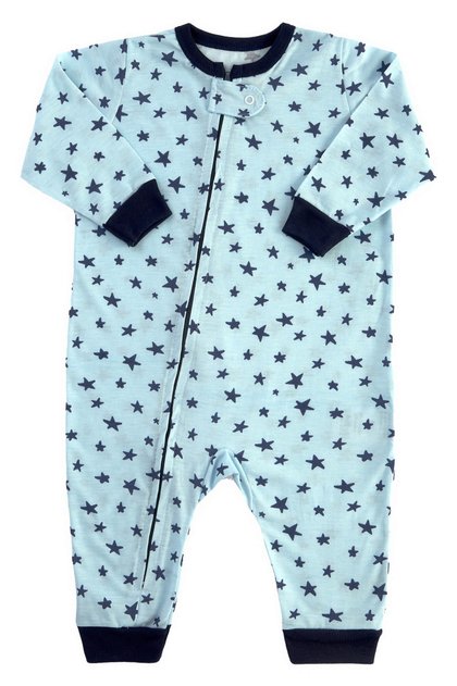 pijama macacao para bebe longo estrelas modelo familia 1