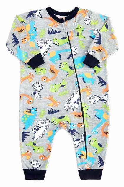 macacao para bebe longo dinossauros coloridos pijama para bebe 1