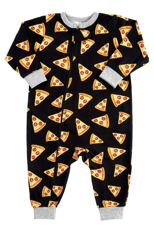 pijama macacao para bebe longo pizzas mania pijamas imagem contem direitos autorais 2