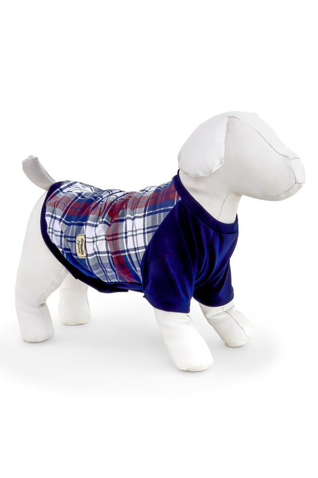 pijama para cachorro pets xadrez modelo familia 2021 roupa para cachorro 3