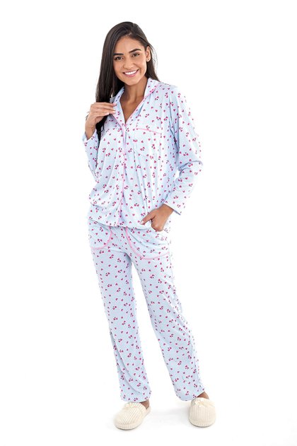 pijama americano feminino longo mania pijamas 02 4