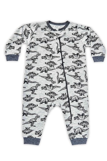 pijama macacao para bebe longo dinossauros mania pijamas