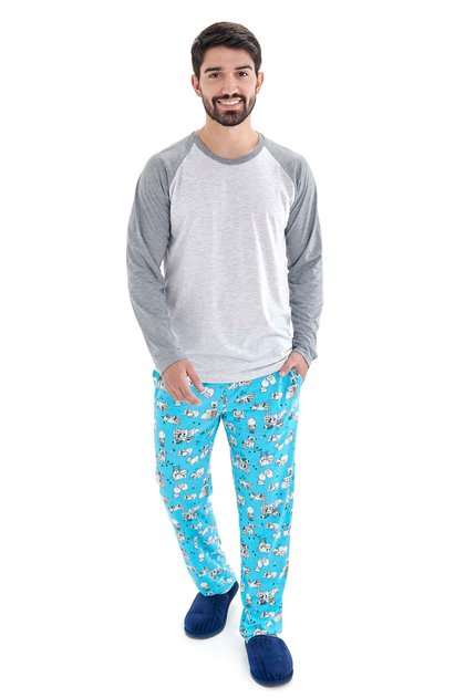 pijama masculino inverno gatinhos e dogs mania pijamas 3