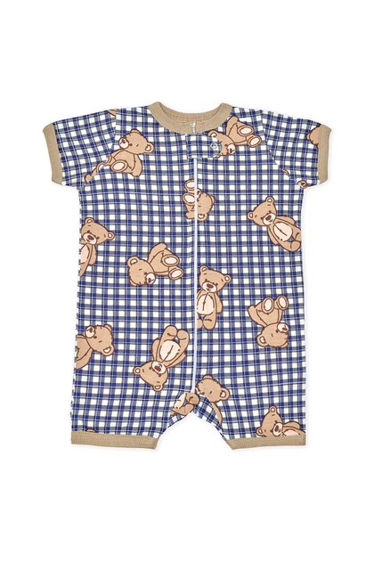 pijama macacao bebe curto estampa ursinhos 1